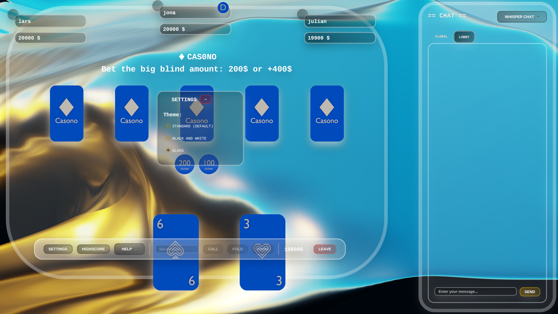 Glass Effect Theme
